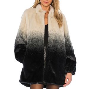 🖤LPA Stefano Faux Fur Ombe Coat Size Small